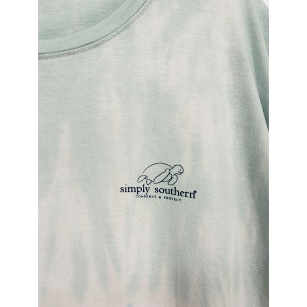 Simply Southern Women’s Top Sea Turtle Conserve & Protect Beach Scene XXL Preppy - Picture 3 of 7